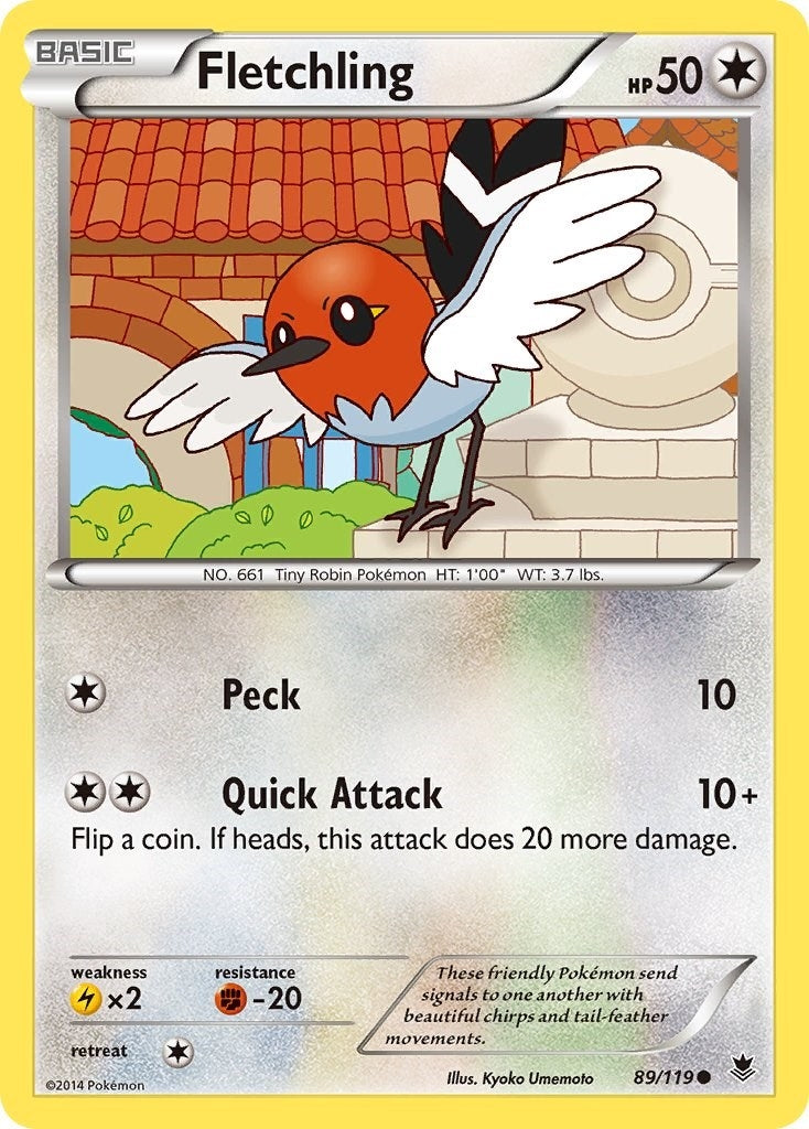 Image for Fletchling (89/119) [XY - Phantom Forces] - Pokemon