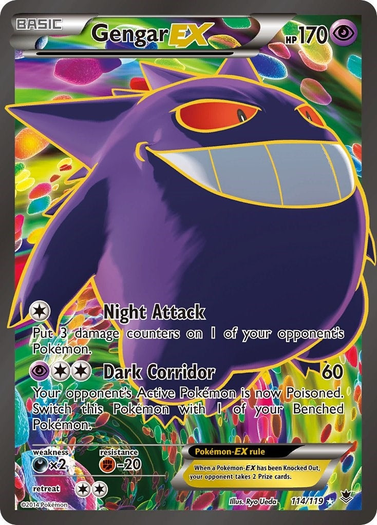 Image for Gengar EX (114 Full Art) (114/119) [XY - Phantom Forces] - Pokemon