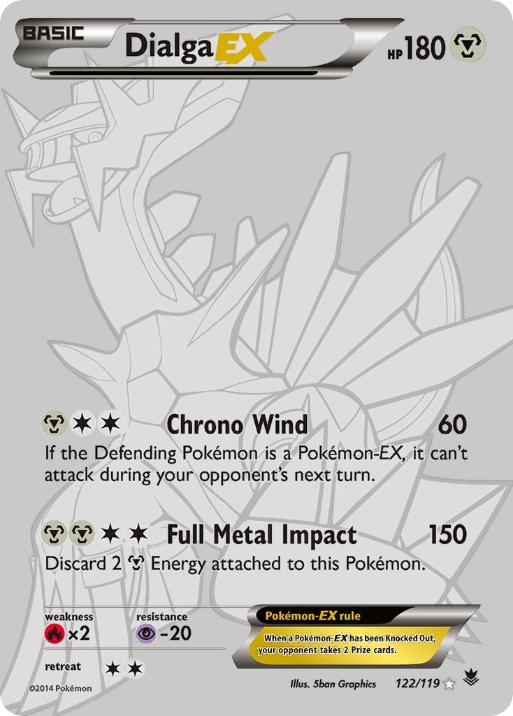 Image for Dialga EX (122 Secret Rare) (122/119) [XY - Phantom Forces] - Pokemon