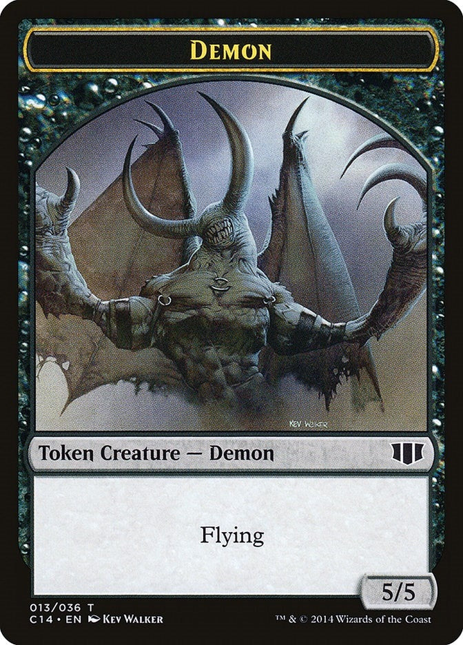 Demon (013) // Zombie (016) Double-Sided Token (13 // 16) [Commander 2014 Tokens]