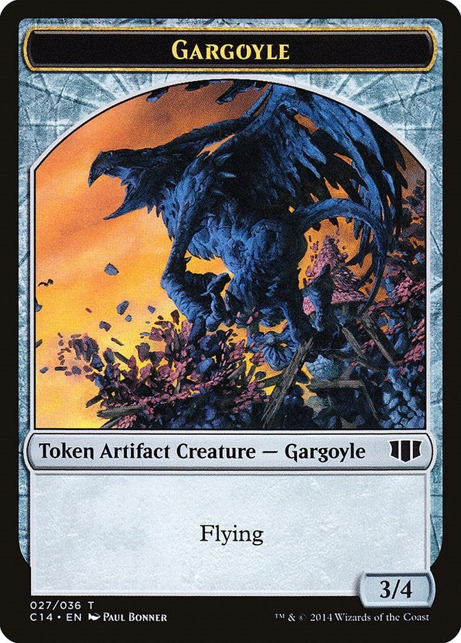 Image for Gargoyle // Elf Warrior Double-Sided Token (27 // 24) [Commander 2014] - Magic: The Gathering