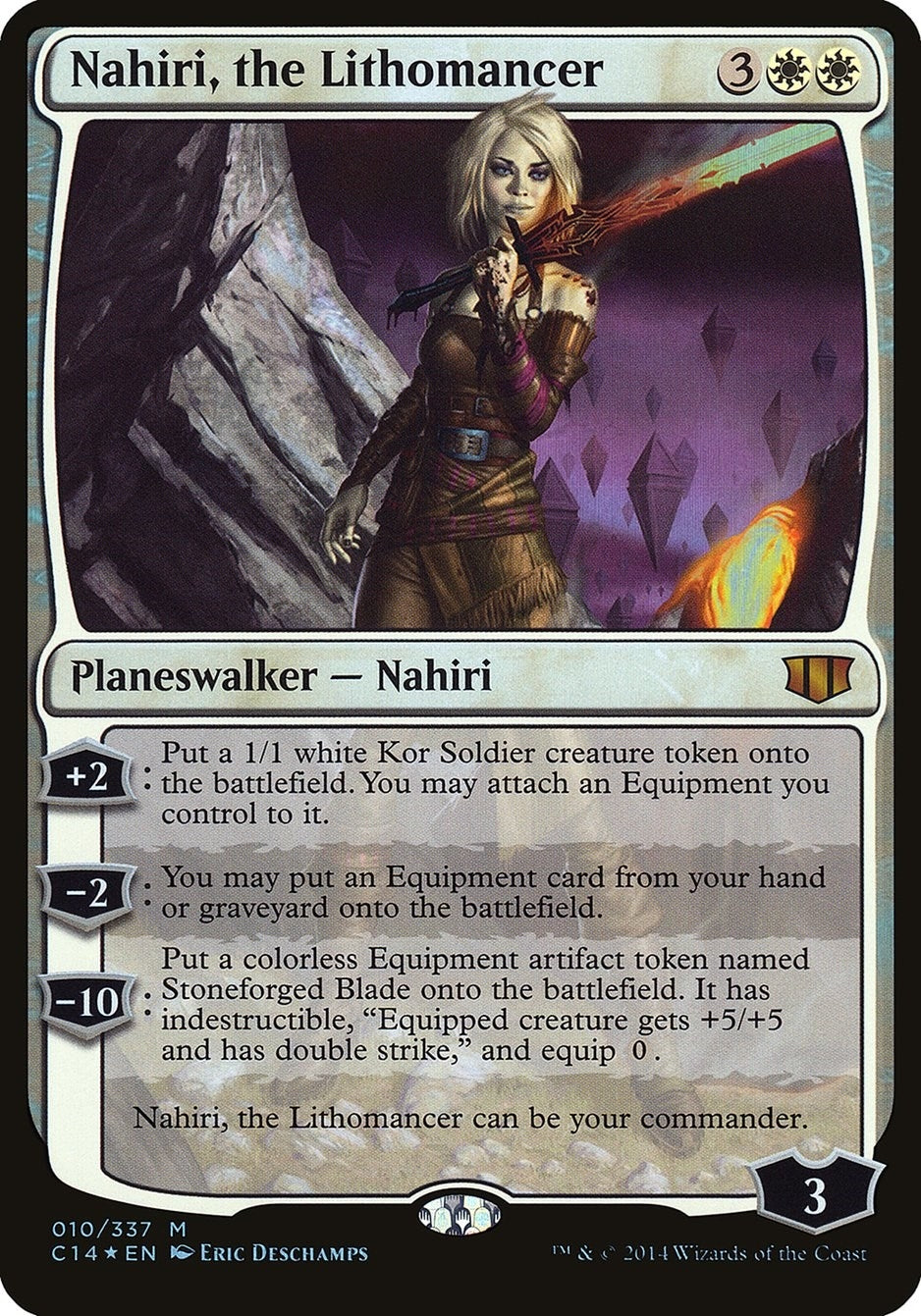 Image for Nahiri, the Lithomancer (Commander 2014) (10) [Oversize Cards] - Magic: The Gathering
