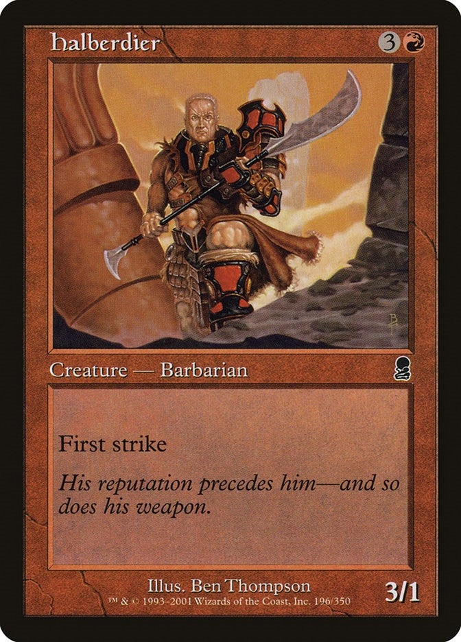 Image for Halberdier (196) [Odyssey] - Magic: The Gathering