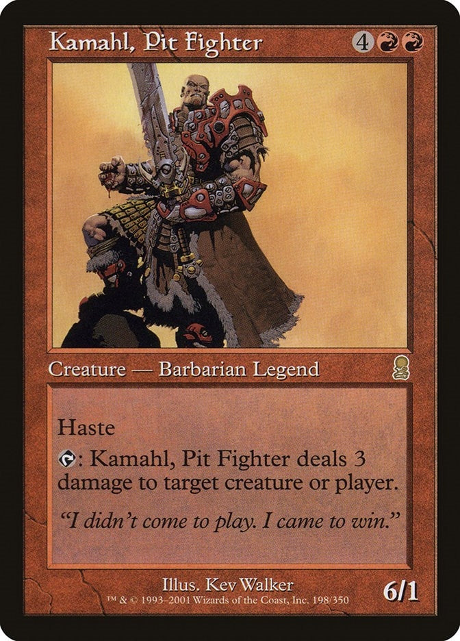 Image for Kamahl, Pit Fighter (198) [Odyssey] - Magic: The Gathering