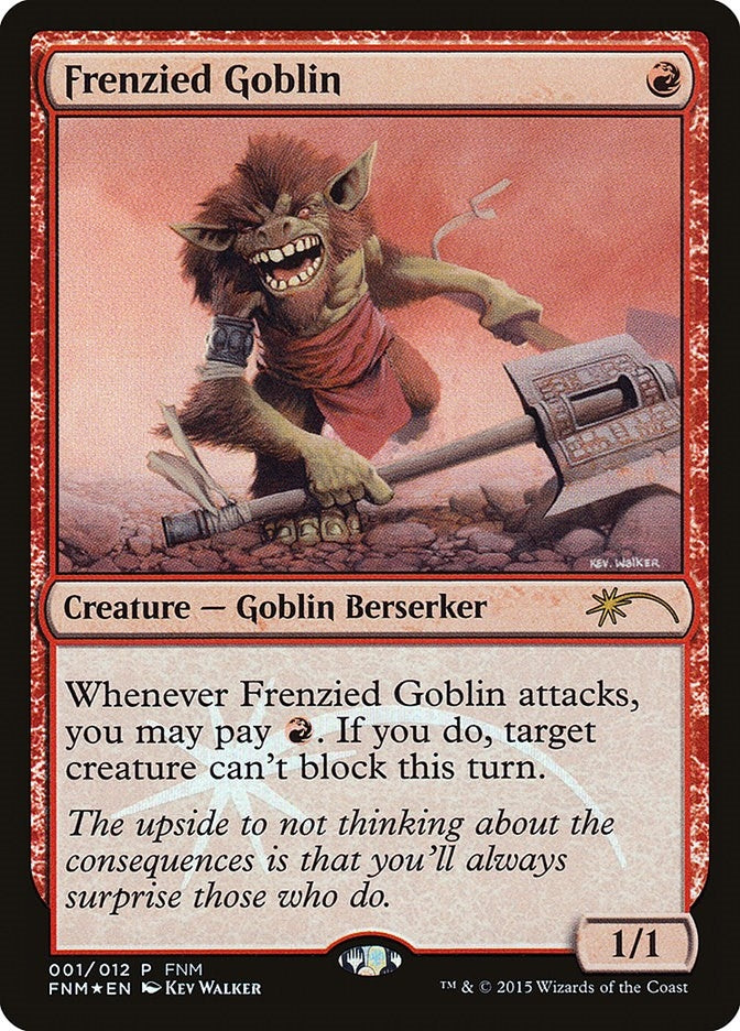 Image for Frenzied Goblin (1) [FNM Promos] - Magic: The Gathering