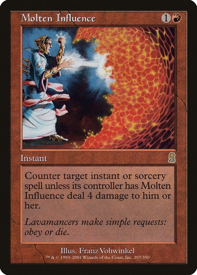 Image for Molten Influence (207) [Odyssey] - Magic: The Gathering