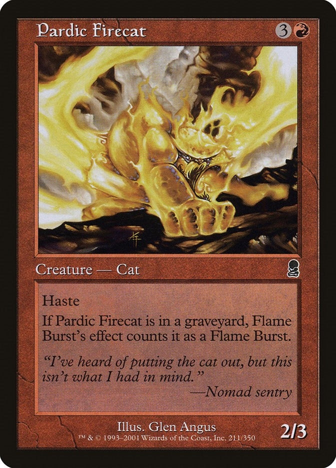 Image for Pardic Firecat (211) [Odyssey] - Magic: The Gathering