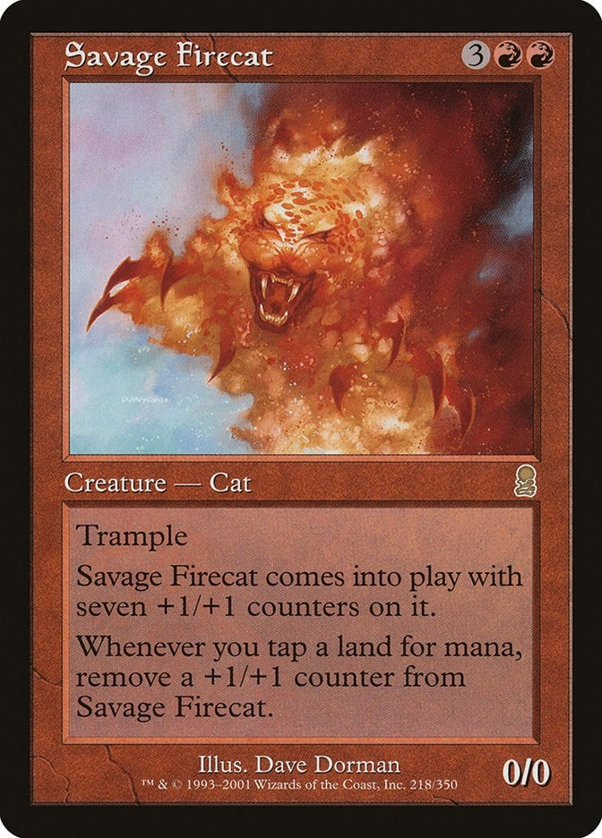 Image for Savage Firecat (218) [Odyssey] - Magic: The Gathering