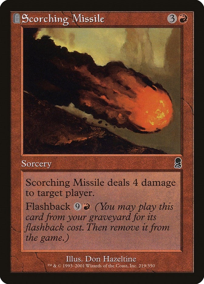 Image for Scorching Missile (219) [Odyssey] - Magic: The Gathering