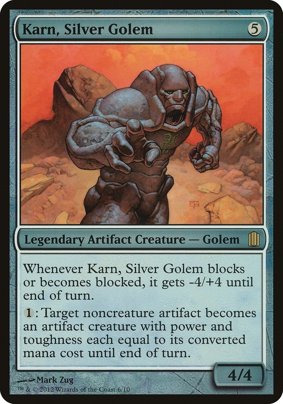 Image for Karn, Silver Golem (Commander's Arsenal) [Oversize Cards] - Magic: The Gathering