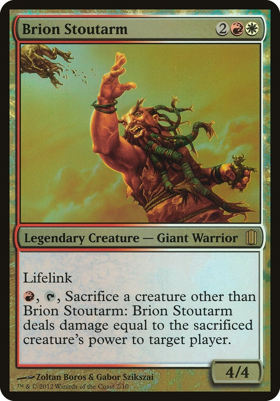 Image for Brion Stoutarm (Commander's Arsenal) [Oversize Cards] - Magic: The Gathering