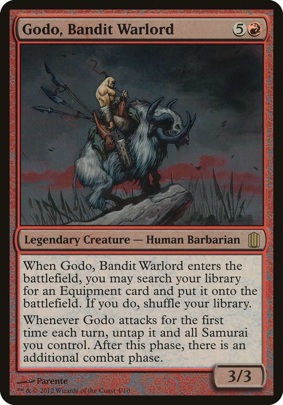 Image for Godo, Bandit Warlord (Commander's Arsenal) [Oversize Cards] - Magic: The Gathering