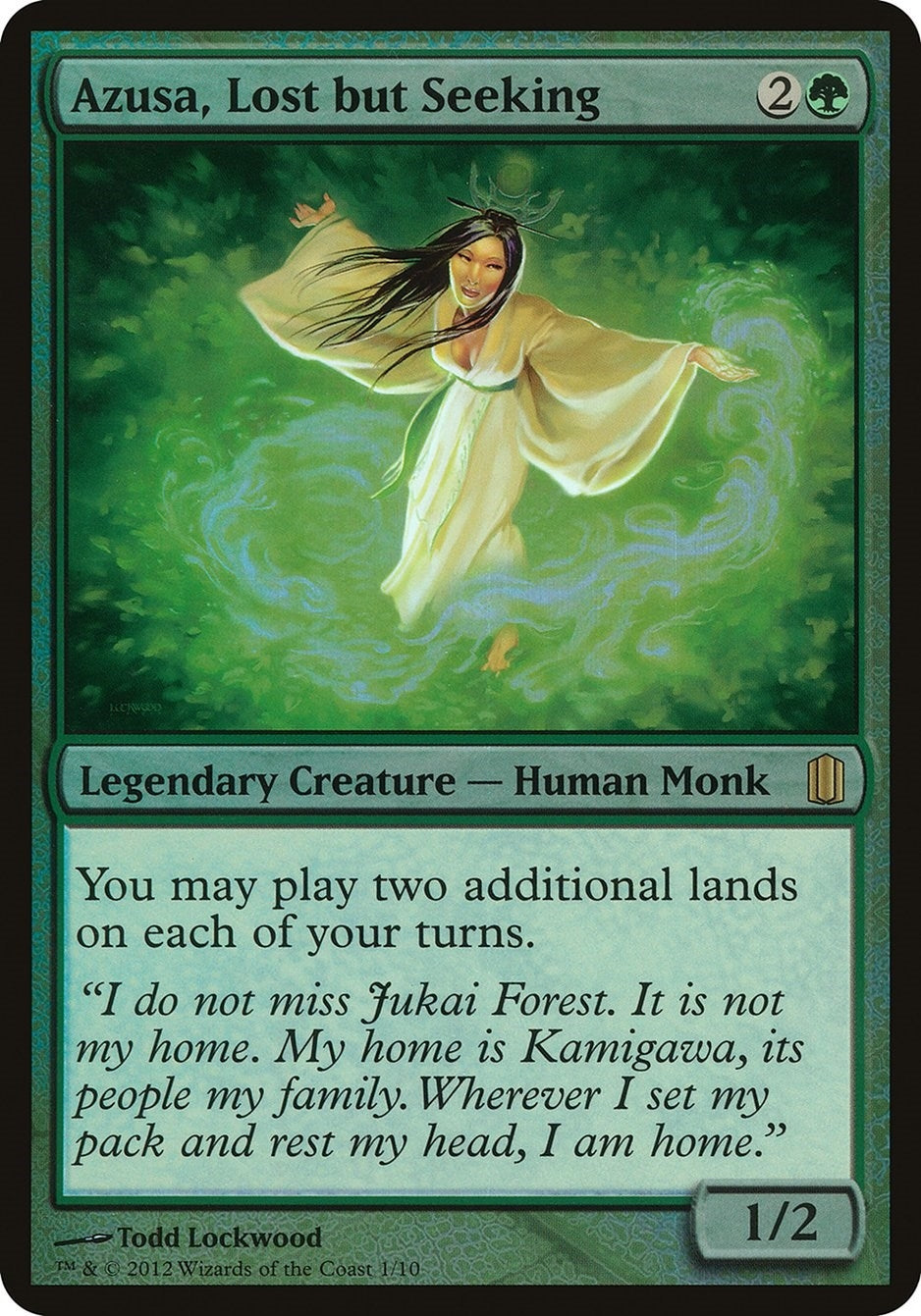 Image for Azusa, Lost but Seeking (Commander's Arsenal) [Oversize Cards] - Magic: The Gathering