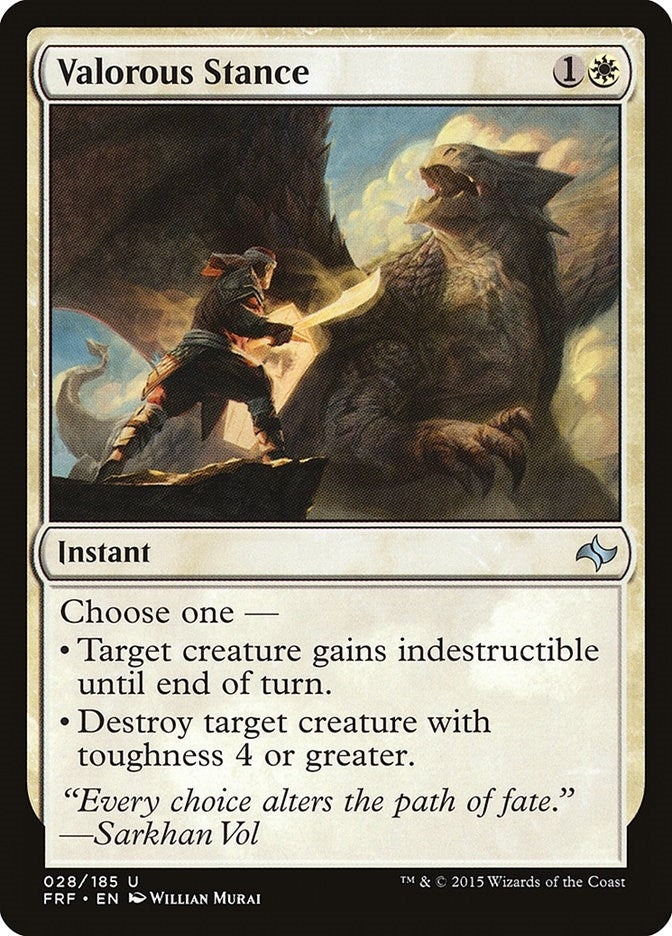 Image for Valorous Stance (28) [Fate Reforged] - Magic: The Gathering