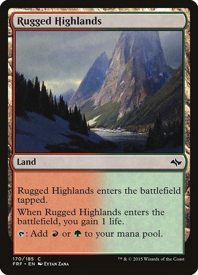 Image for Rugged Highlands (170) [Fate Reforged] - Magic: The Gathering