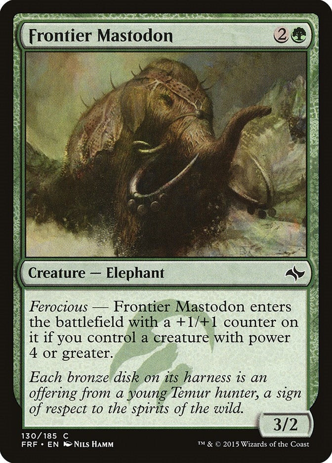 Image for Frontier Mastodon (130) [Fate Reforged] - Magic: The Gathering