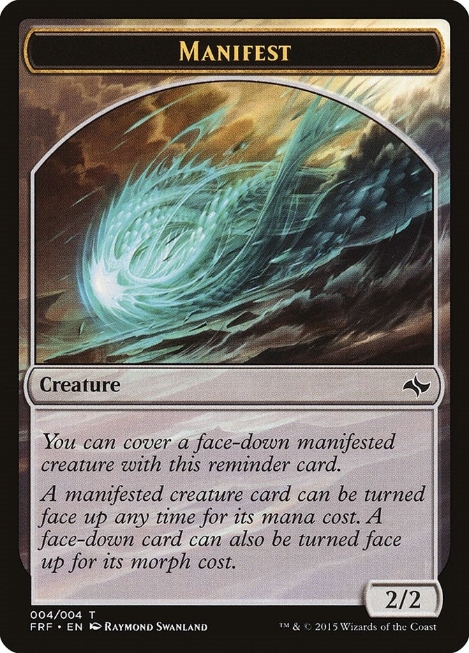 Image for Manifest Token (4) [Fate Reforged] - Magic: The Gathering