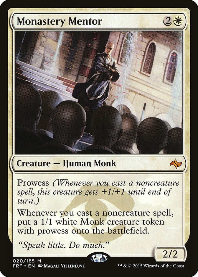 Image for Monastery Mentor (20) [Fate Reforged] - Magic: The Gathering