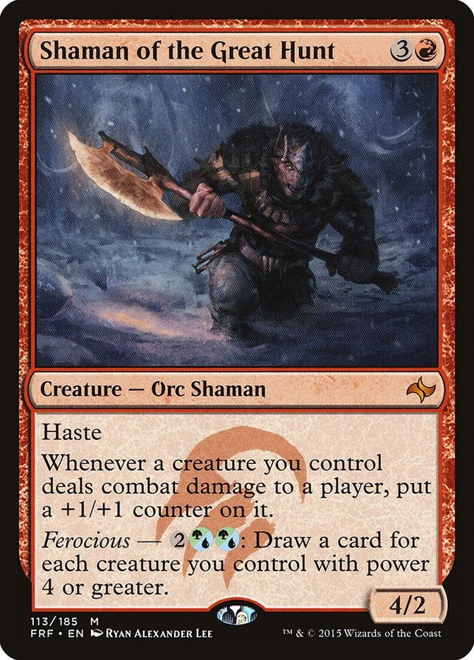Image for Shaman of the Great Hunt (113) [Fate Reforged] - Magic: The Gathering