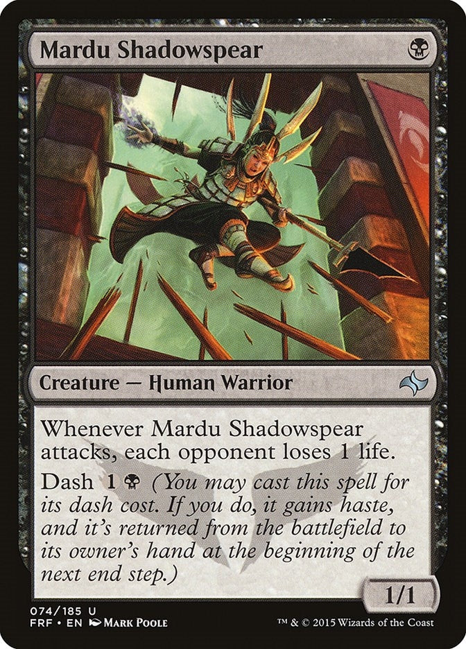 Image for Mardu Shadowspear (74) [Fate Reforged] - Magic: The Gathering