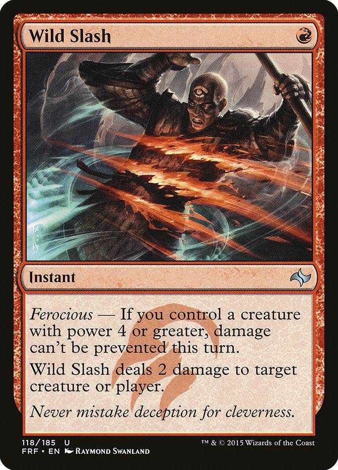 Image for Wild Slash (118) [Fate Reforged] - Magic: The Gathering