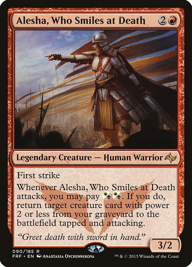 Image for Alesha, Who Smiles at Death (90) [Fate Reforged] - Magic: The Gathering