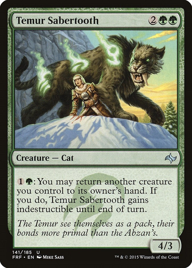 Image for Temur Sabertooth (141) [Fate Reforged] - Magic: The Gathering