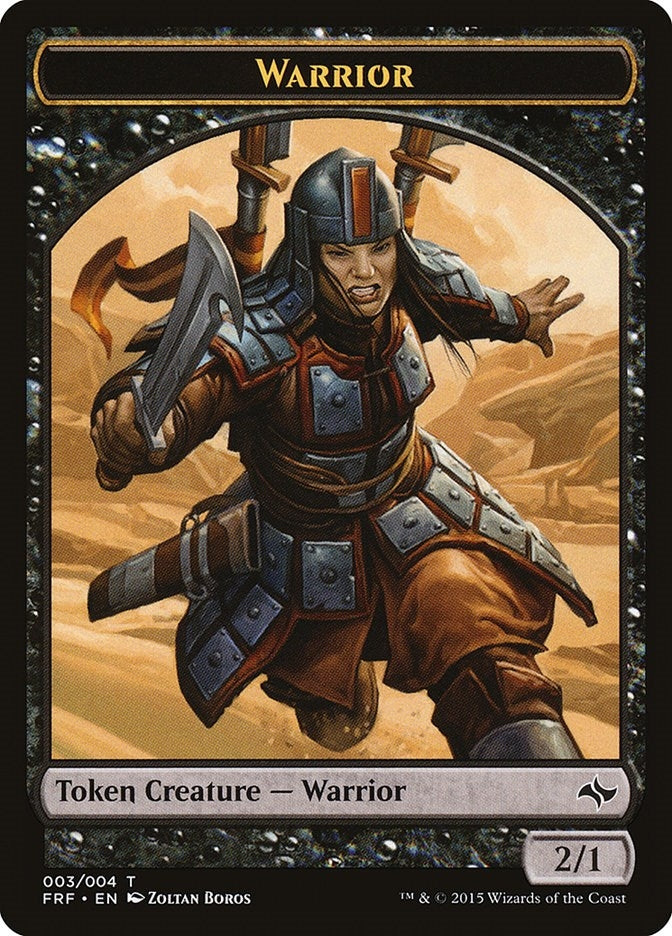 Image for Warrior Token (3) [Fate Reforged] - Magic: The Gathering