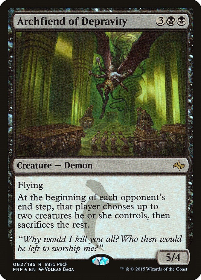 Image for Archfiend of Depravity (62) [Unique and Miscellaneous Promos] - Magic: The Gathering