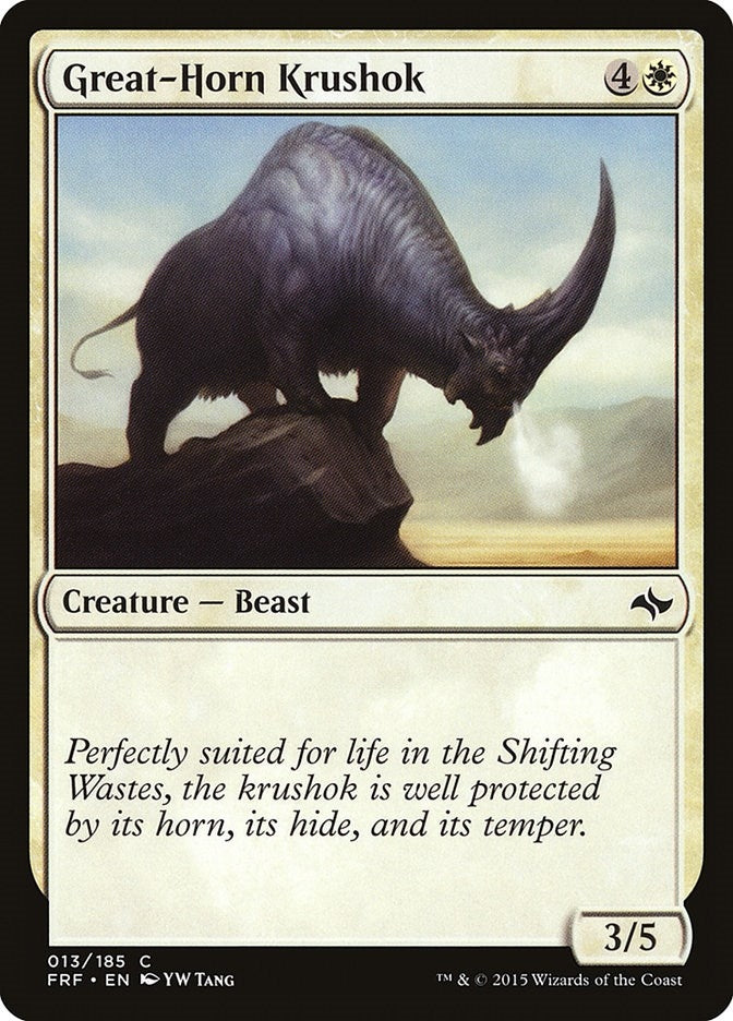 Image for Great-Horn Krushok (13) [Fate Reforged] - Magic: The Gathering