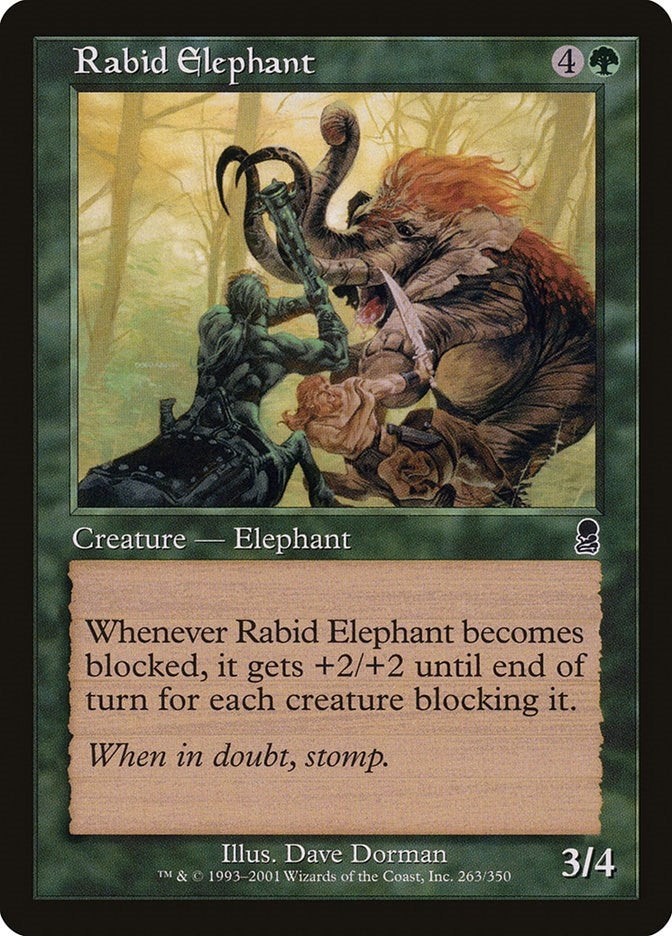 Image for Rabid Elephant (263) [Odyssey] - Magic: The Gathering
