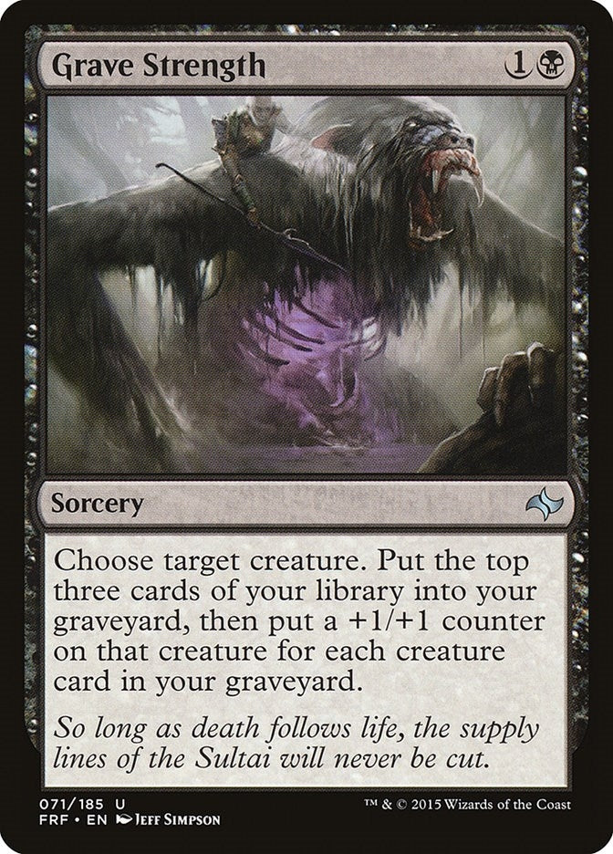 Image for Grave Strength (71) [Fate Reforged] - Magic: The Gathering