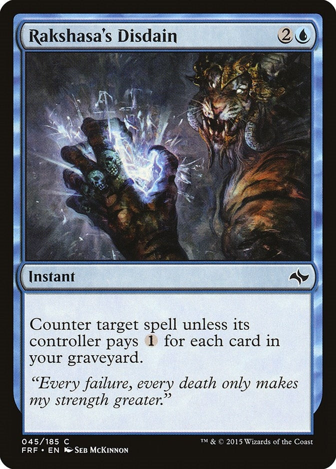 Image for Rakshasa's Disdain (45) [Fate Reforged] - Magic: The Gathering