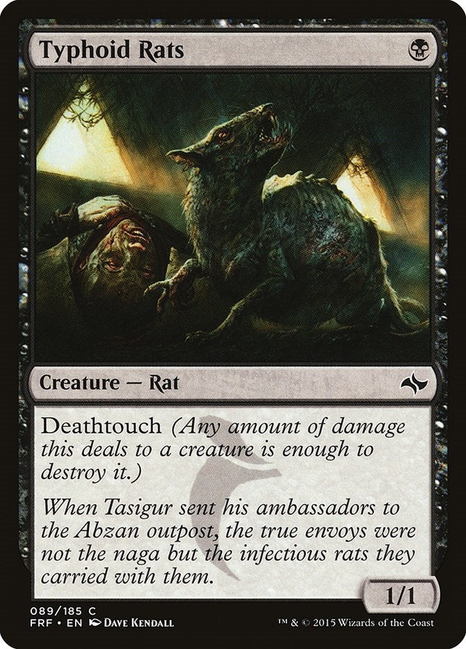 Image for Typhoid Rats (89) [Fate Reforged] - Magic: The Gathering