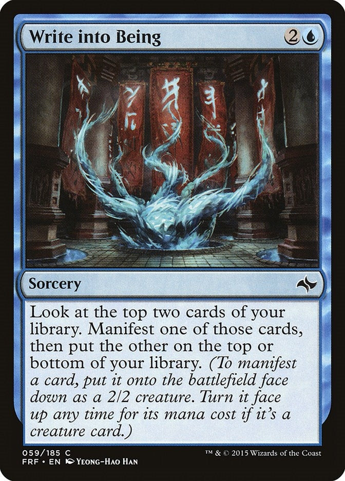 Image for Write into Being (59) [Fate Reforged] - Magic: The Gathering
