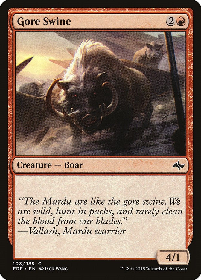 Image for Gore Swine (103) [Fate Reforged] - Magic: The Gathering