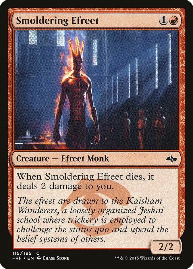 Image for Smoldering Efreet (115) [Fate Reforged] - Magic: The Gathering