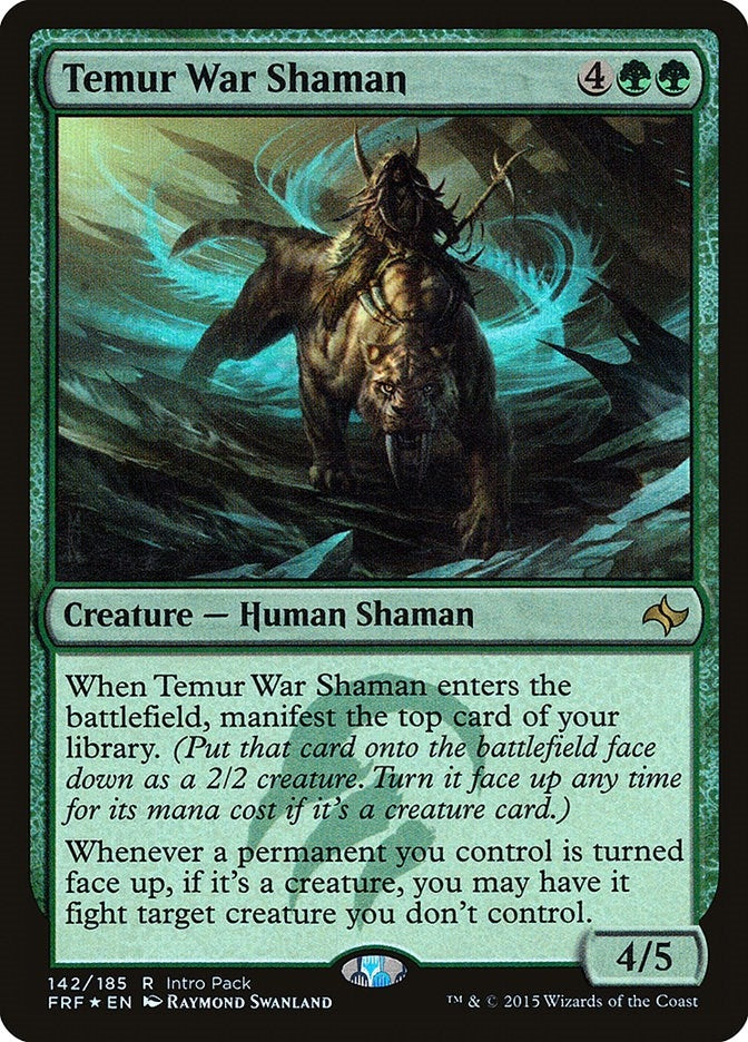 Image for Temur War Shaman (142) [Unique and Miscellaneous Promos] - Magic: The Gathering