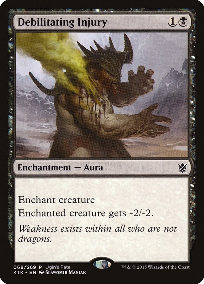 Image for Debilitating Injury (68) [Ugin's Fate Promos] - Magic: The Gathering