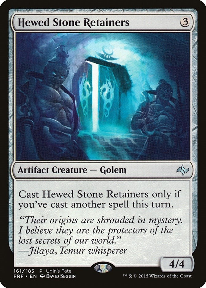 Image for Hewed Stone Retainers (161) [Ugin's Fate Promos] - Magic: The Gathering