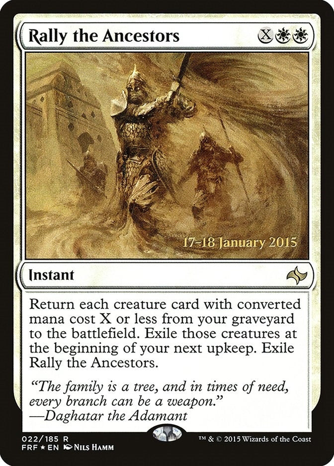 Image for Rally the Ancestors (22) [Prerelease Cards] - Magic: The Gathering