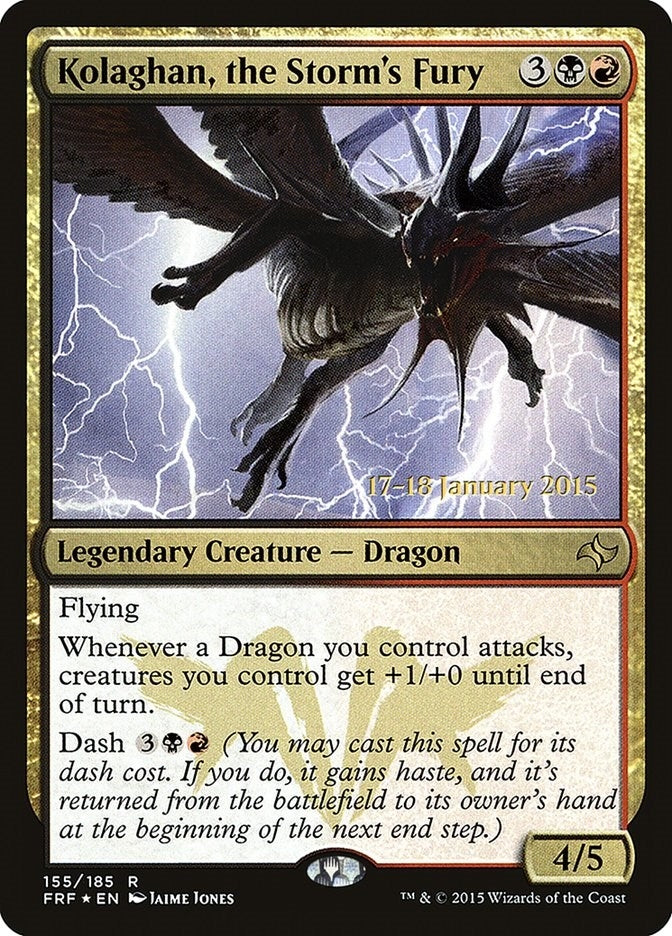 Image for Kolaghan, the Storm's Fury (155) [Prerelease Cards] - Magic: The Gathering