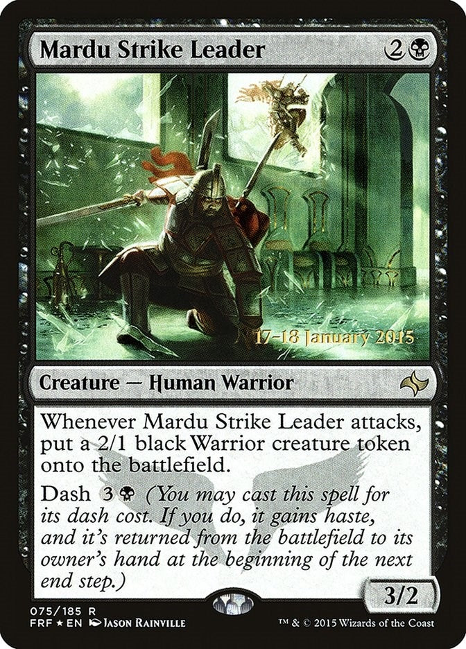 Image for Mardu Strike Leader (75) [Prerelease Cards] - Magic: The Gathering