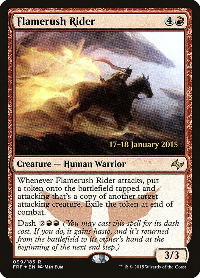 Image for Flamerush Rider (99) [Prerelease Cards] - Magic: The Gathering