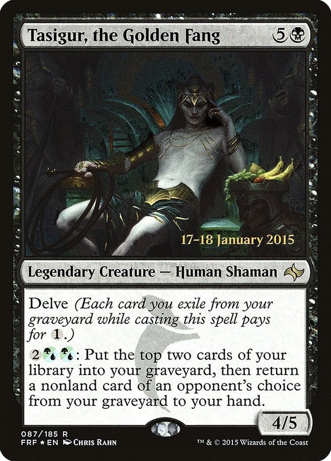 Image for Tasigur, the Golden Fang (87) [Prerelease Cards] - Magic: The Gathering