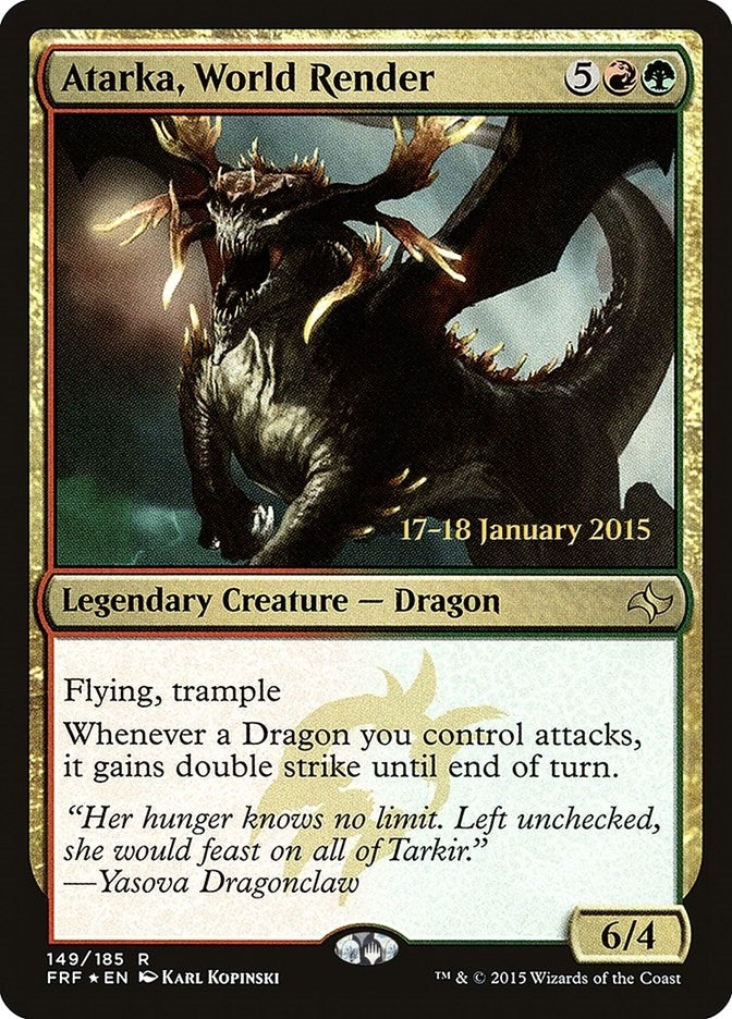 Image for Atarka, World Render (149) [Prerelease Cards] - Magic: The Gathering