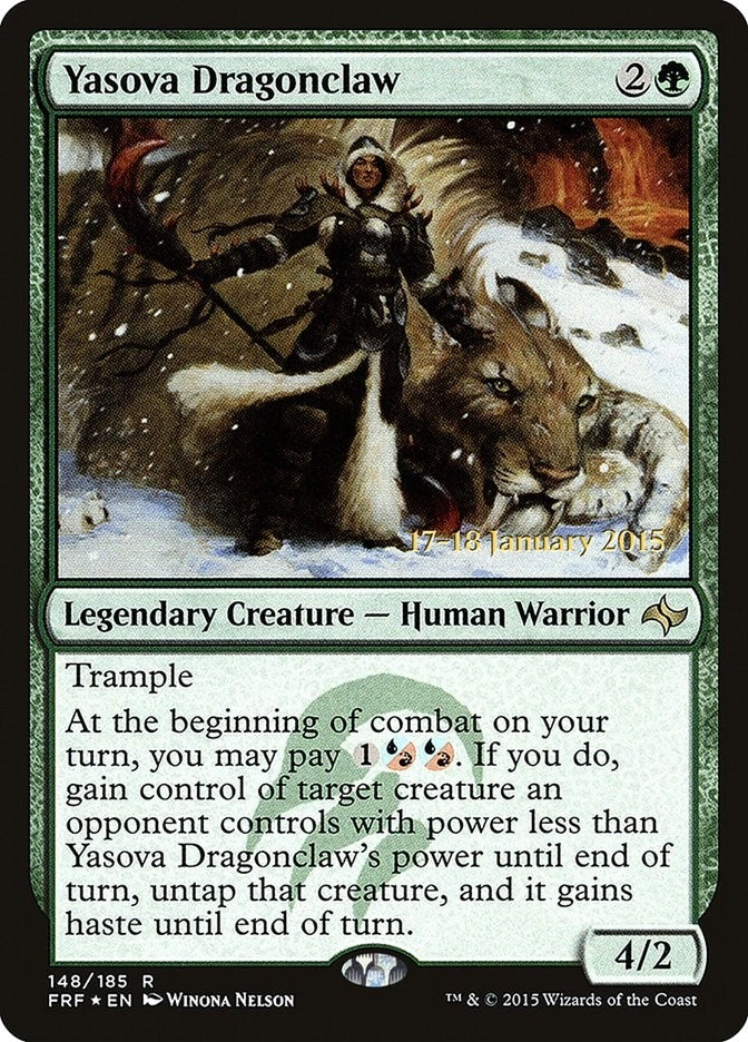Image for Yasova Dragonclaw (148) [Prerelease Cards] - Magic: The Gathering