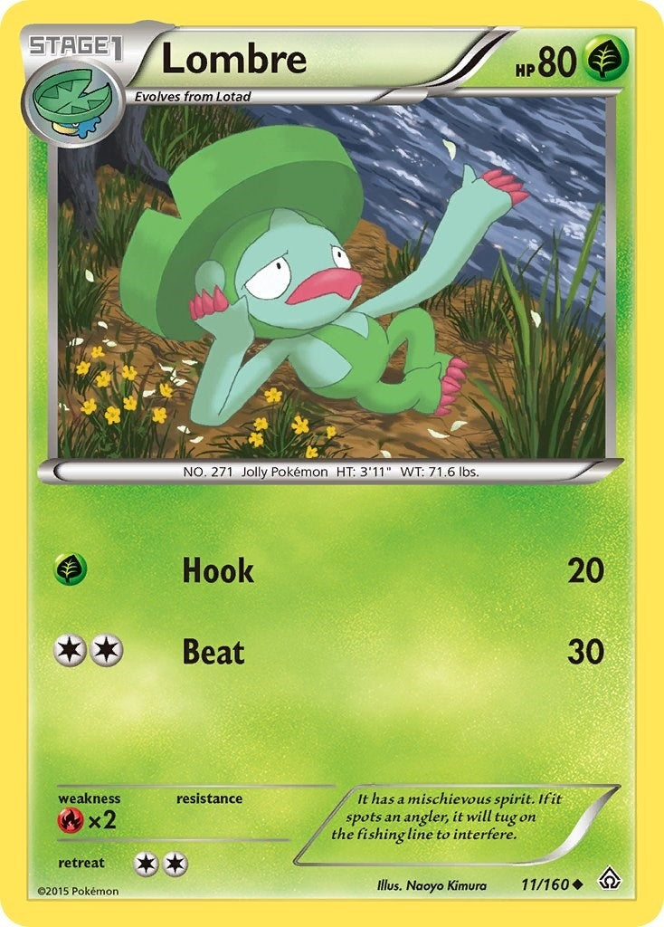 Image for Lombre (11/160) [XY - Primal Clash] - Pokemon