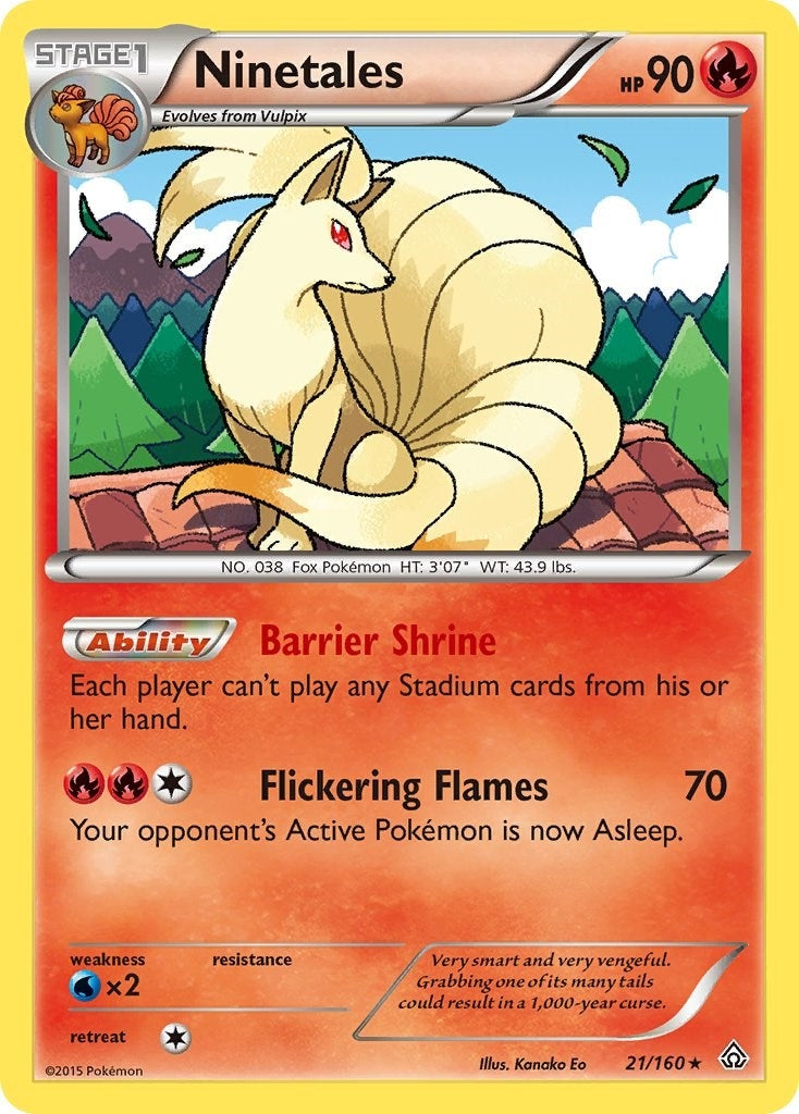 Image for Ninetales (21/160) [XY - Primal Clash] - Pokemon