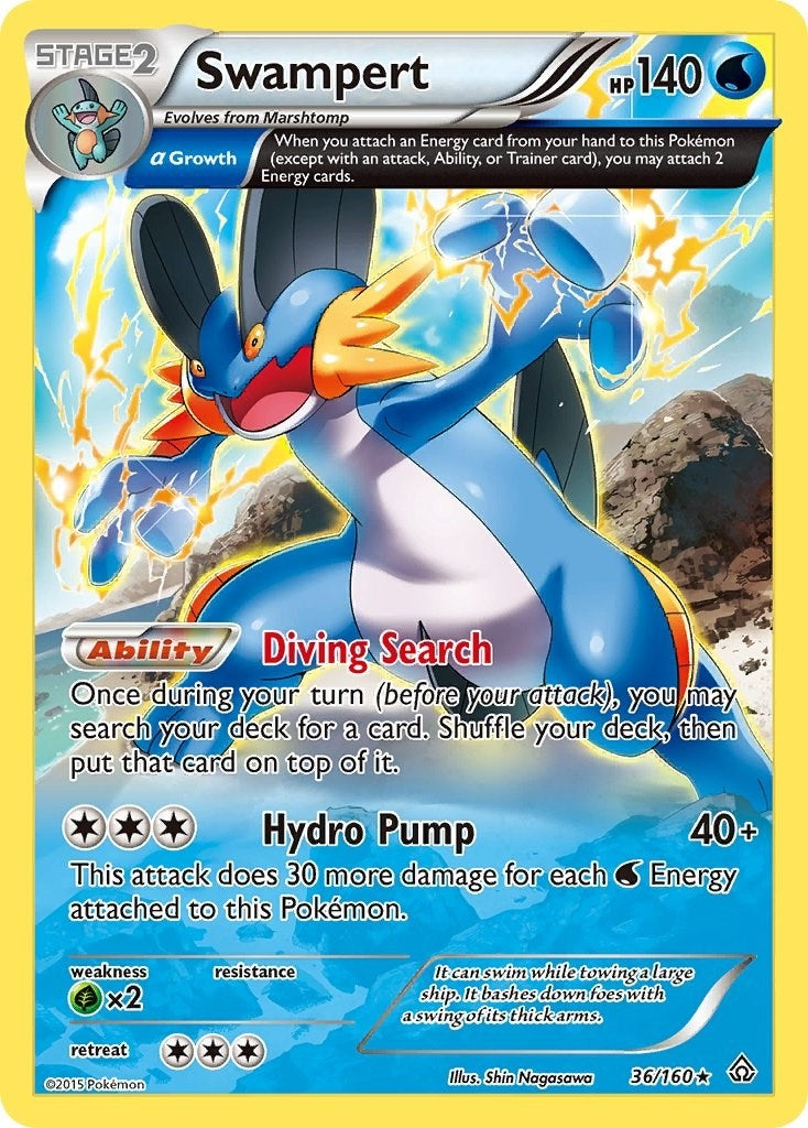 Image for Swampert (Alpha) (36/160) [XY - Primal Clash] - Pokemon